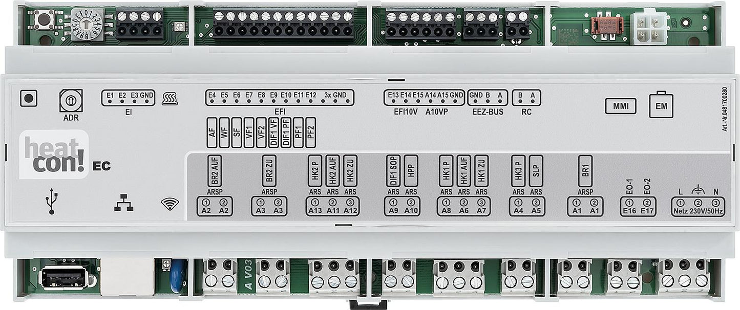 Heizungsregelung EBV heatcon EC 1321 Einbaugerät ohne Fühler