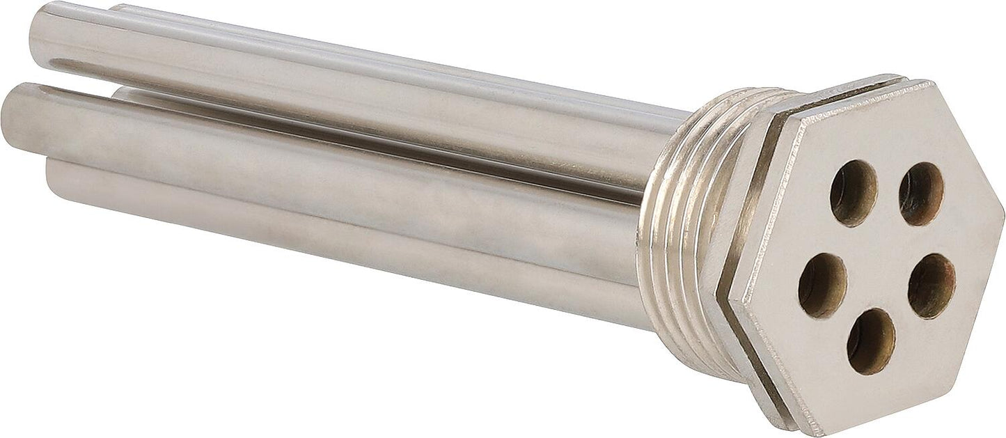 Immersion sleeve 1'' brass Ø inner 7 mm, for 5 sensors, installation length 130 mm