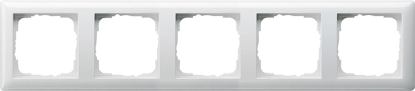 Single cover frame GIRA Standard 55 Pure white glossy, 1 piece