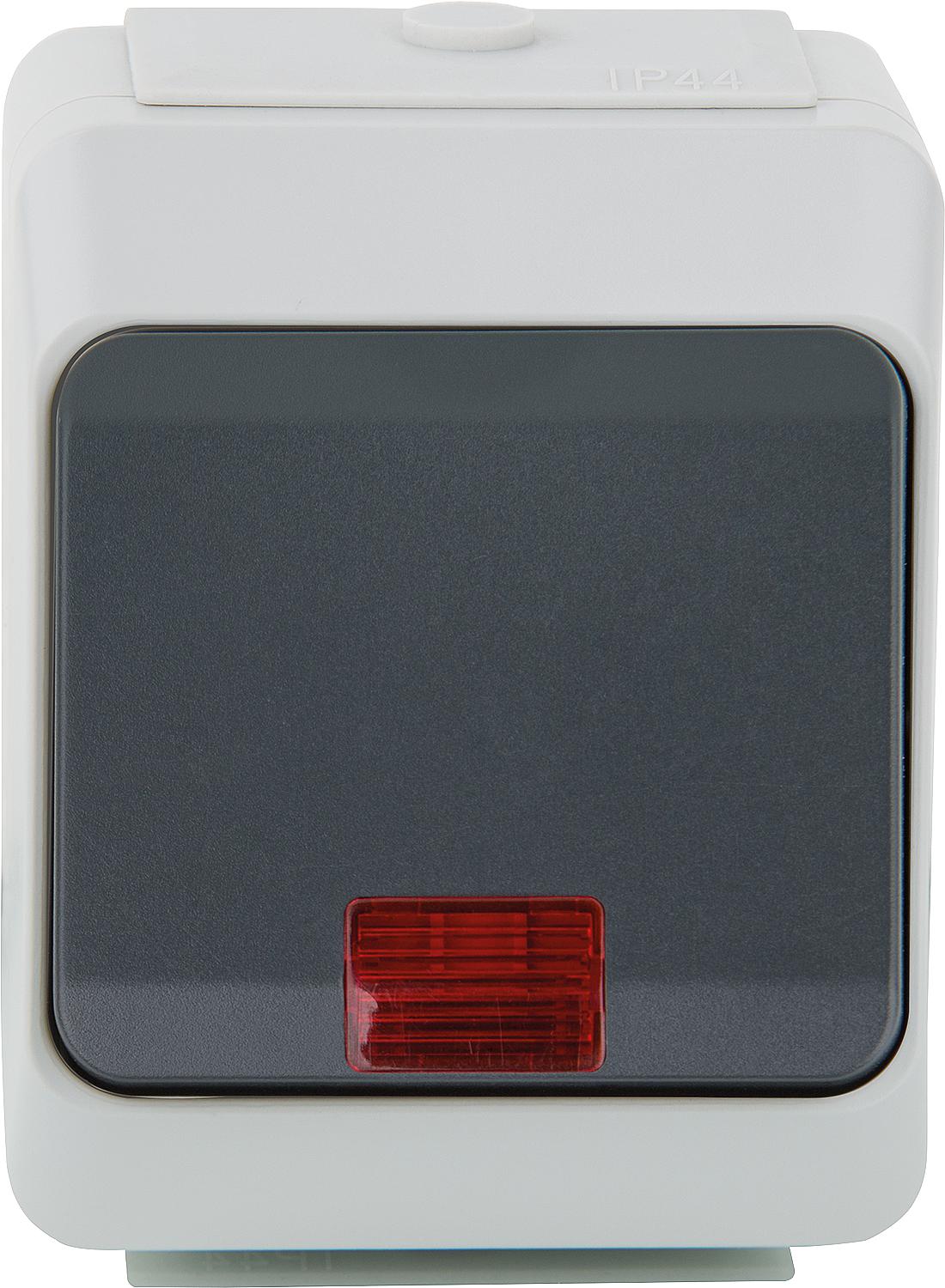 Nortic IP 44 surface-mounted emergency heating switch