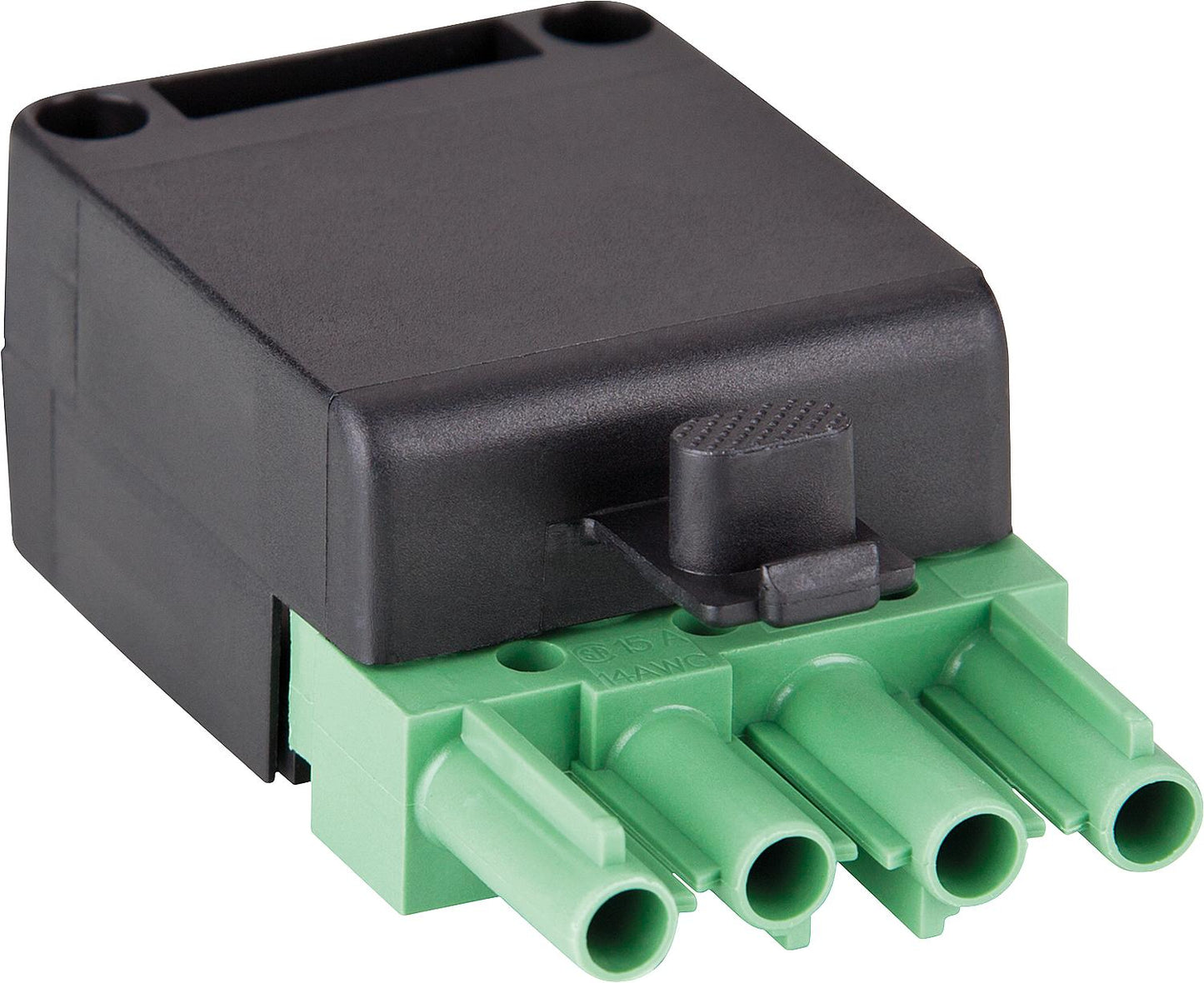 Stecker 4-polig grün/schwarz, 250/400V, 16A System Wieland