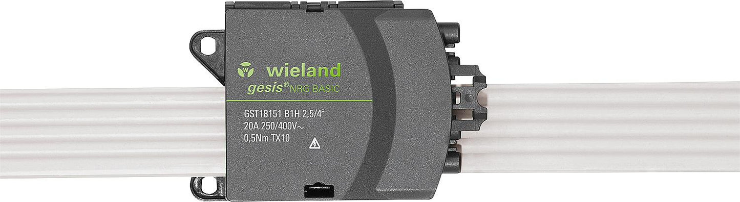 Flat cable adapter, 250V / 20A 5-pin, further with GST18i5 suitable for 5 x 2.5 mm²