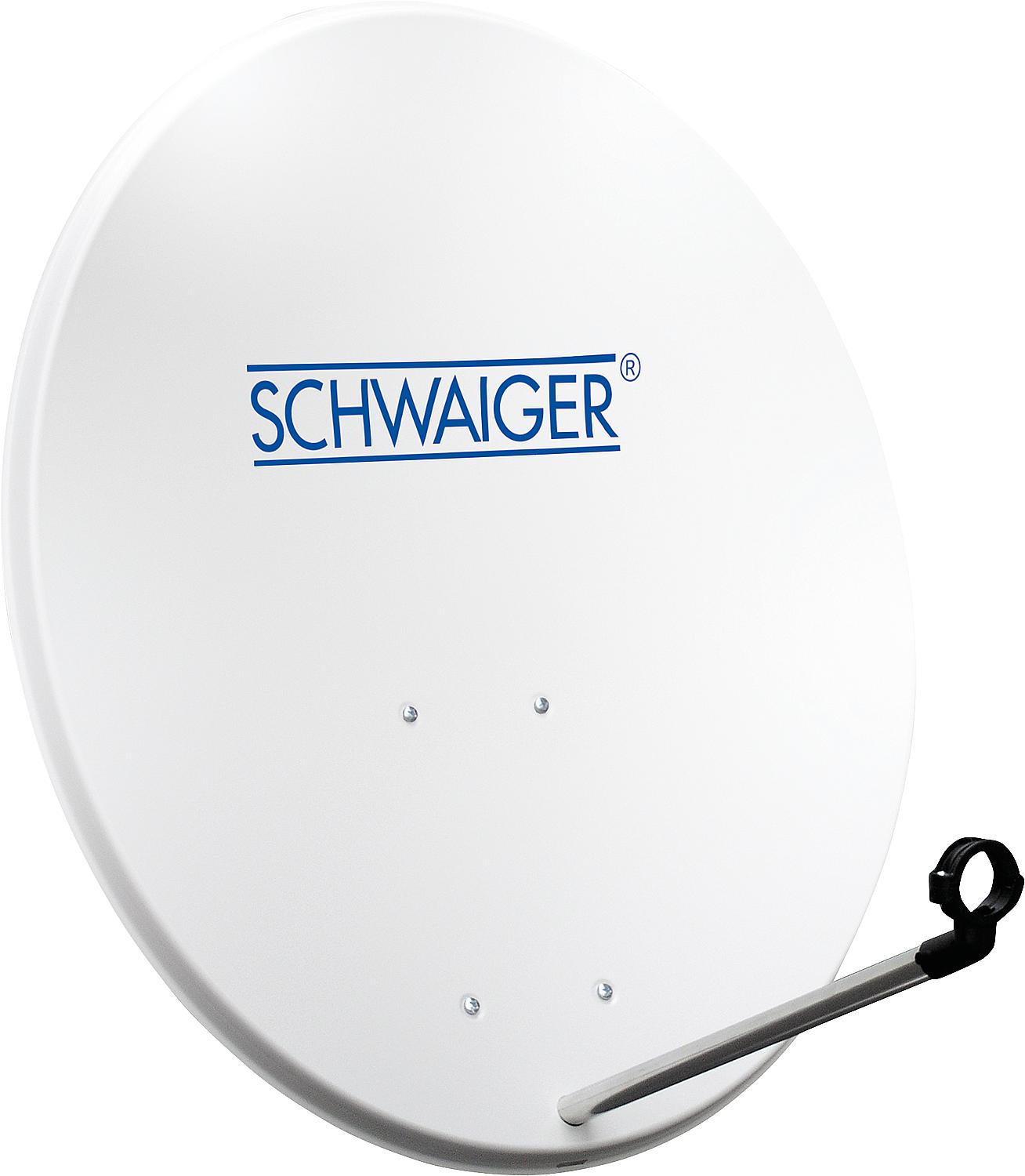 72cm Offset Antenne Stahl Hellgrau RAL 7035