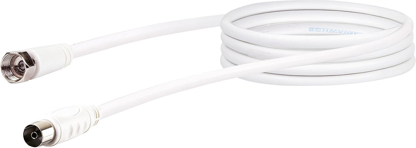 Satellite adapter cable: 75dB F-connector - IEC connector, length: 1.5m