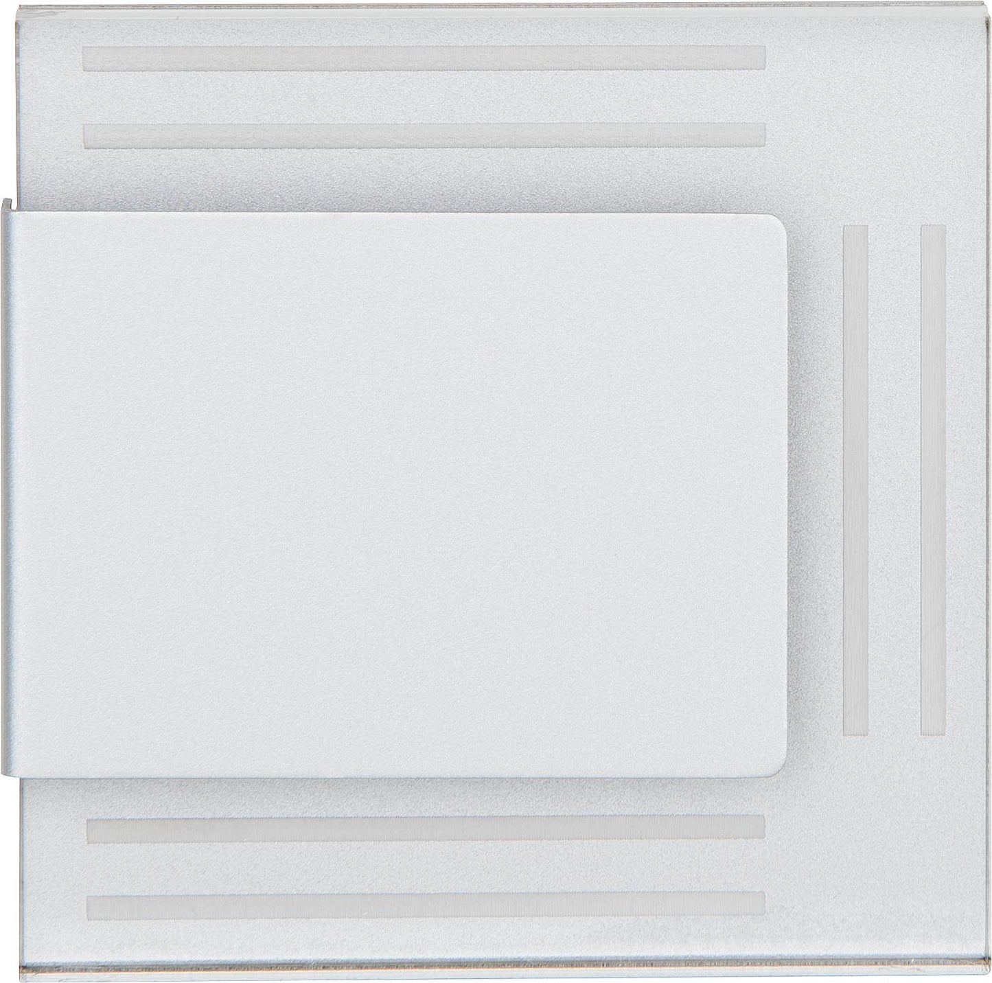 Recessed light Wave WV02-230/AL/BI, 230V, aluminum, 75x75x40mm