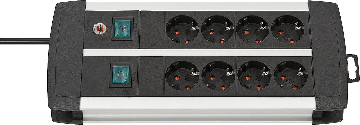 Multiprise Premium Duo-Alu-Line à 8 prises
