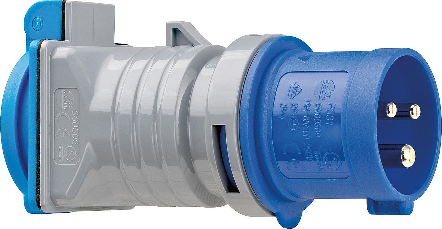 CEE-Adapater 240V/16A auf DE Schuko