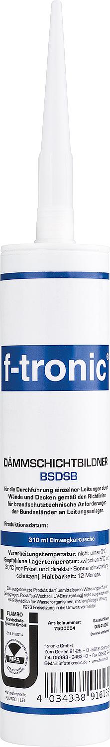 Intumescent coating agent BSDSB F-Tronic, contents 310ml / 400g