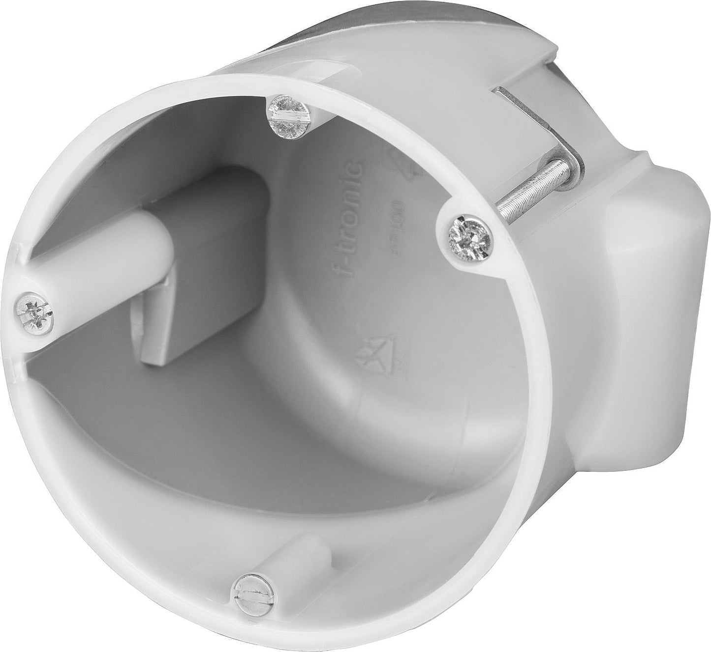LAN socket F-Tronic white D=68mm H: 60mm windproof halogen-free 1 piece