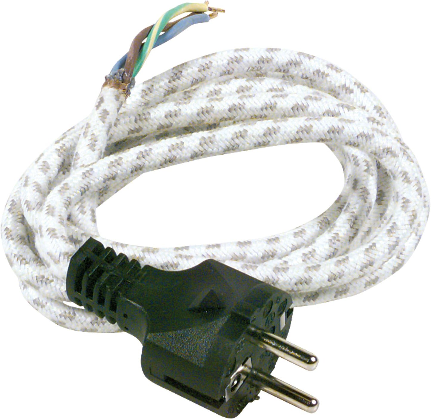 Câble de connexion de contact de protection H03RT-F 3x0,75 3,0 m, noir/blanc