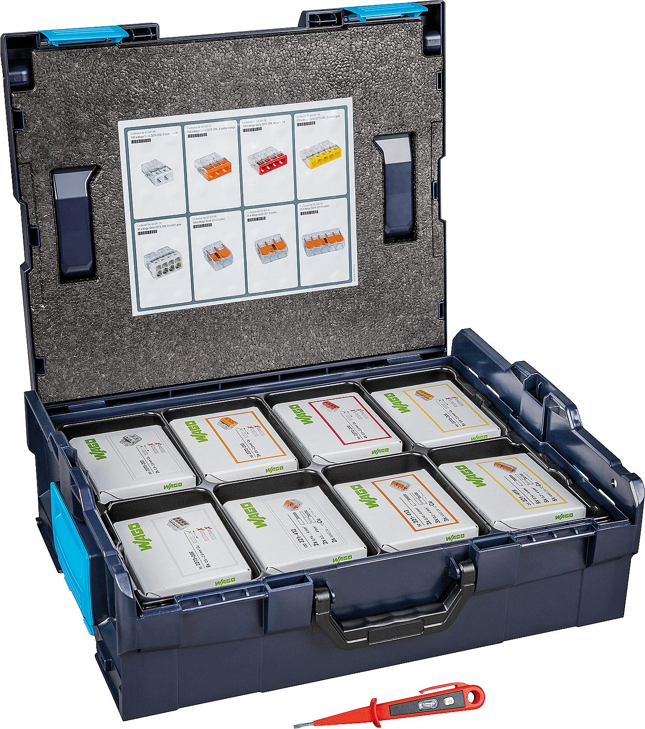WS L-Boxx 136 Wago terminal block assortment, 625 pieces