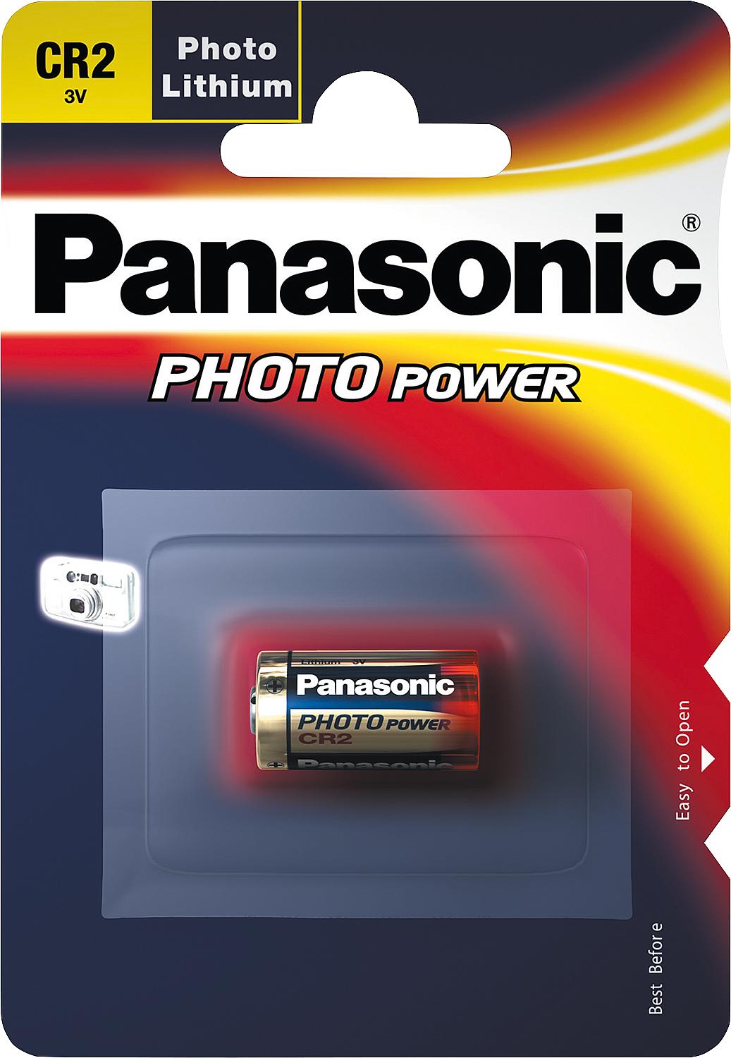 Pile photo au lithium CR-2 3V, diamètre 15,6 x 27 mm