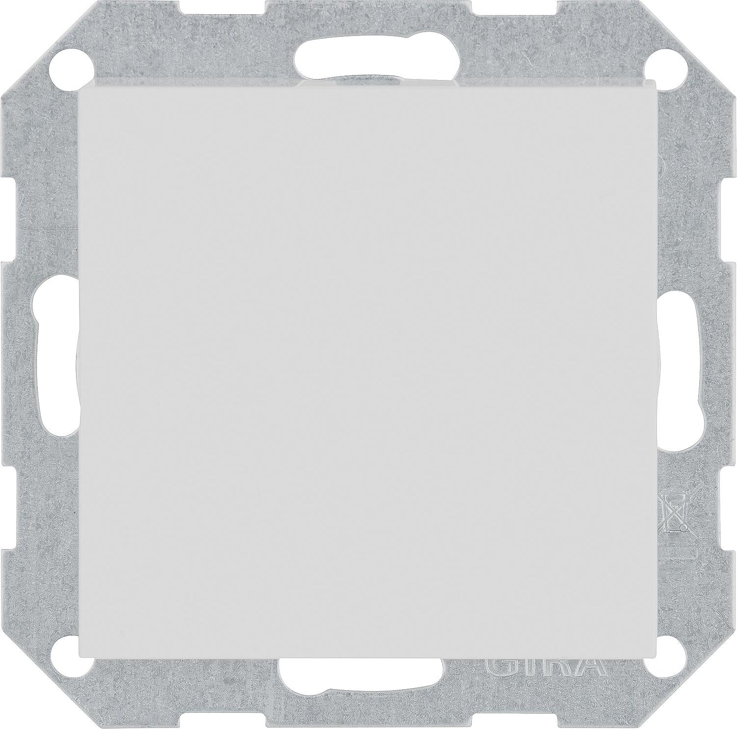 GIRA 026803 central plate, pure white, glossy, 1 piece