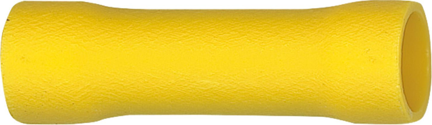 Insulated butt connector, yellow, 4.0 mm²-6.0 mm², pack of 100