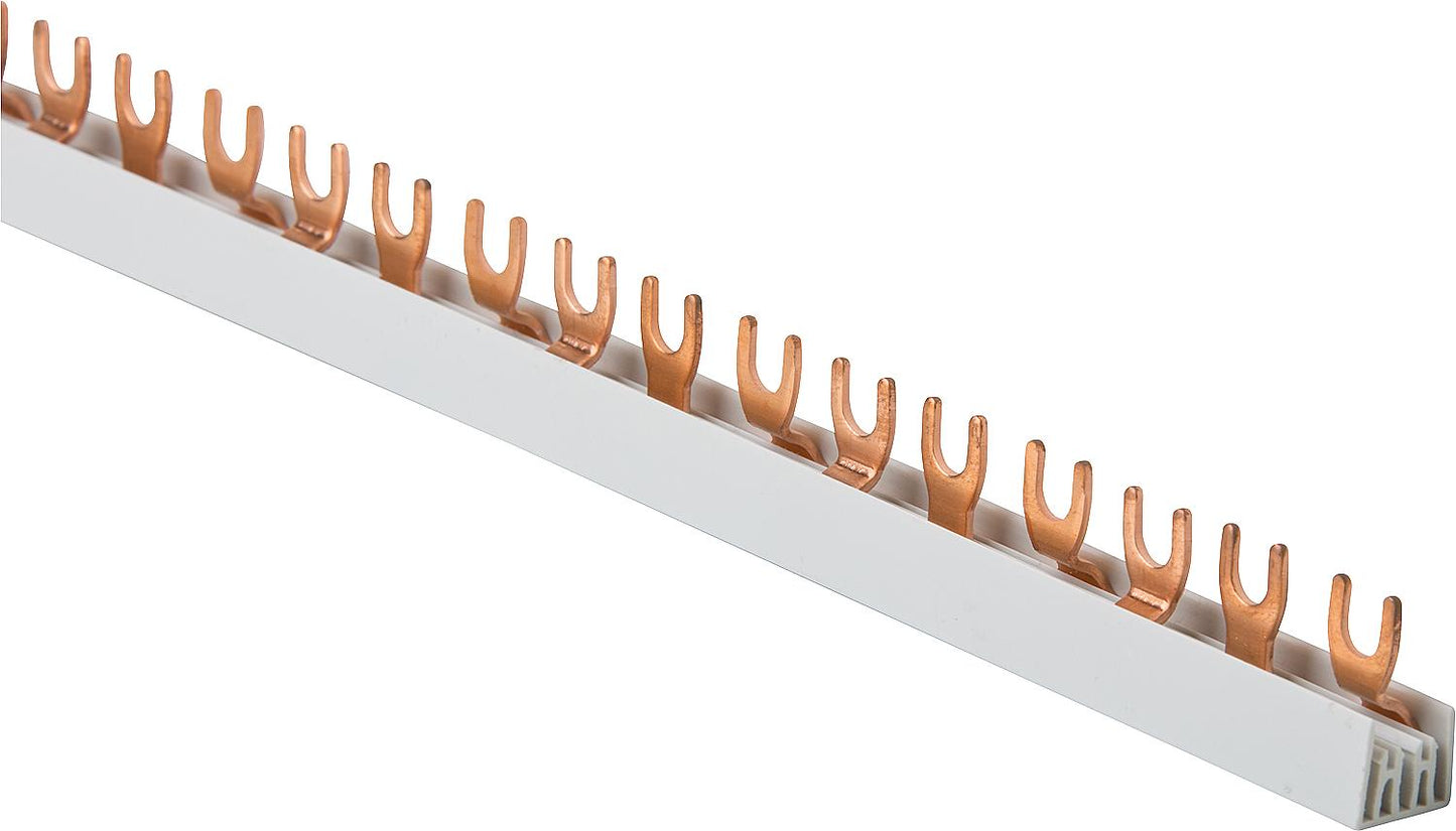 Three-phase busbar block L-shape 1000 mm
