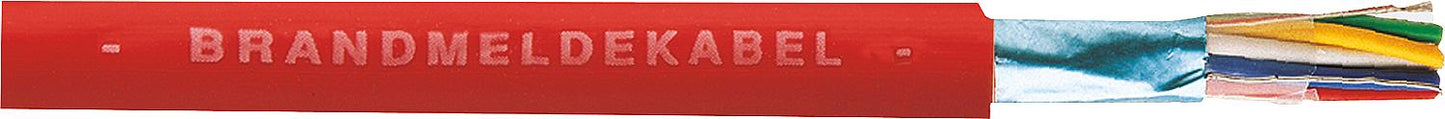 Câble d'alarme incendie 2 x 2 x 0,8 mm, rouge, rouleau de 50 m