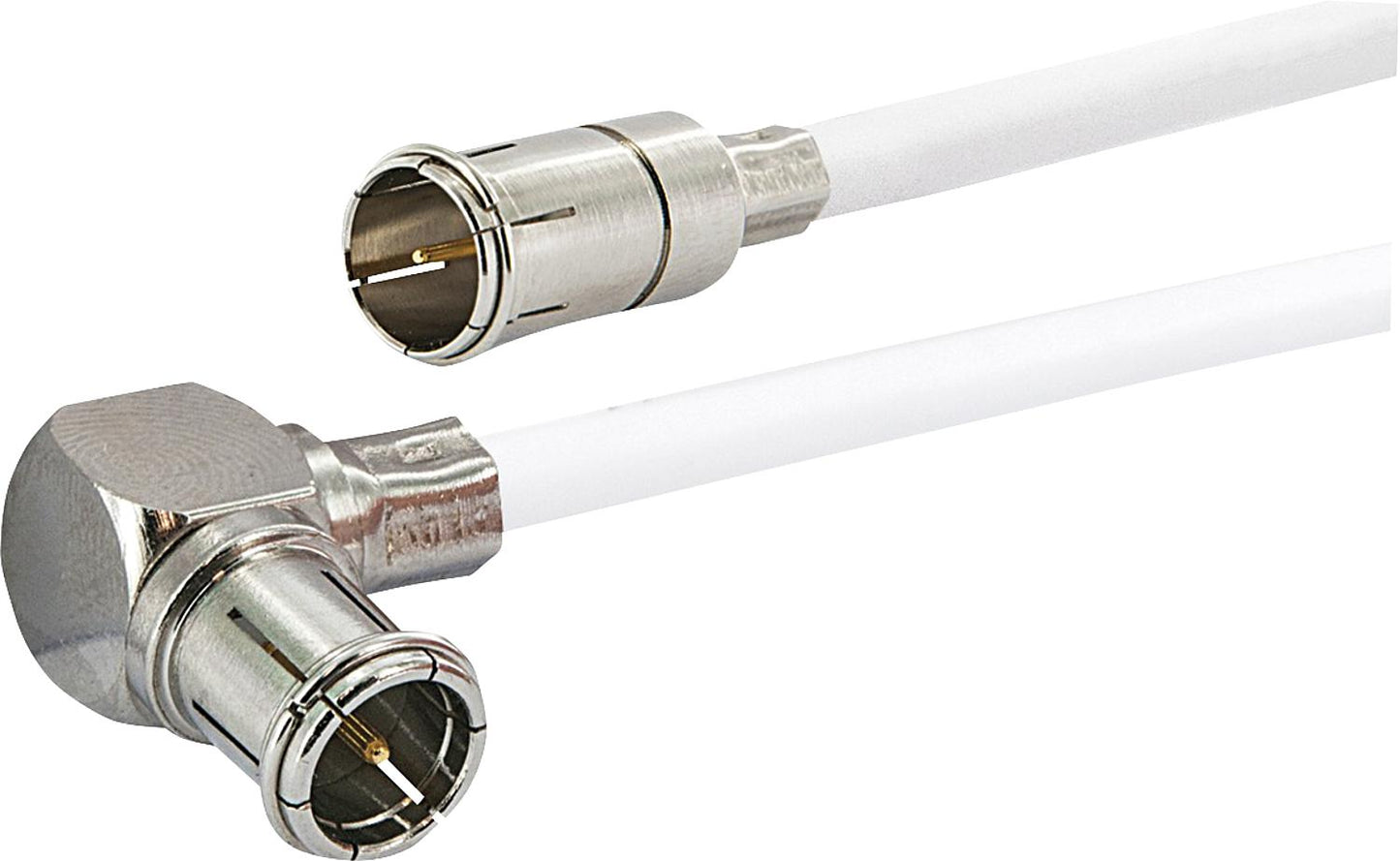 Schwaiger satellite/modem connection cable with F-Quick angled connector, length 1.5m