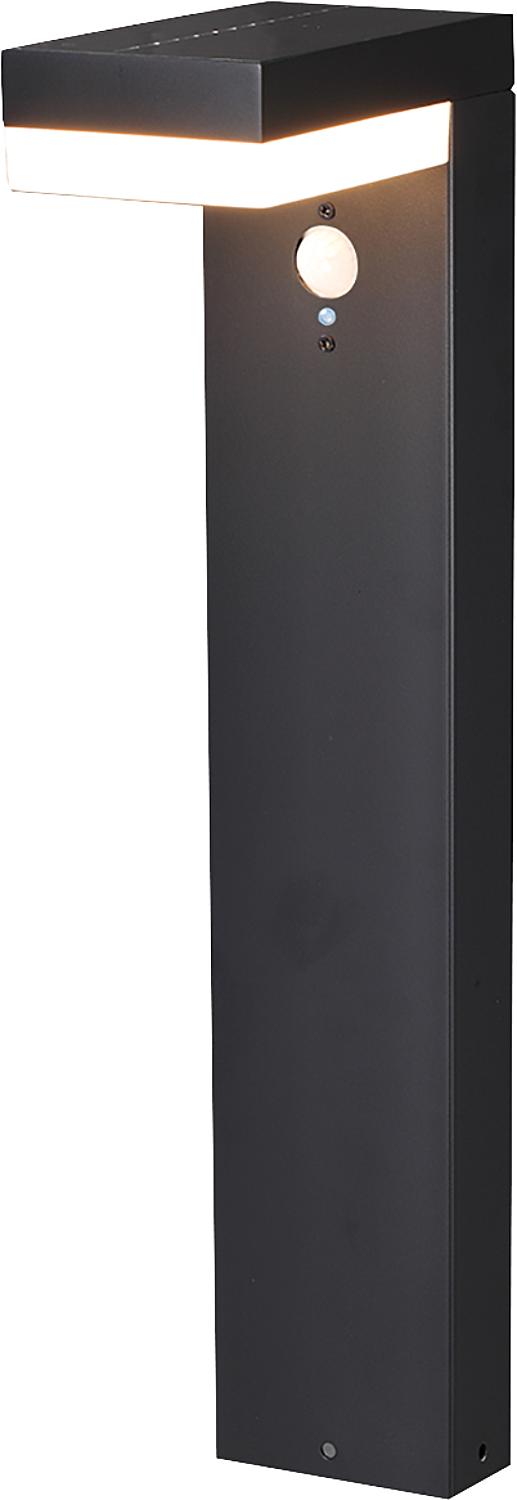 Solar-powered walkway light with motion detector and twilight switch IP44