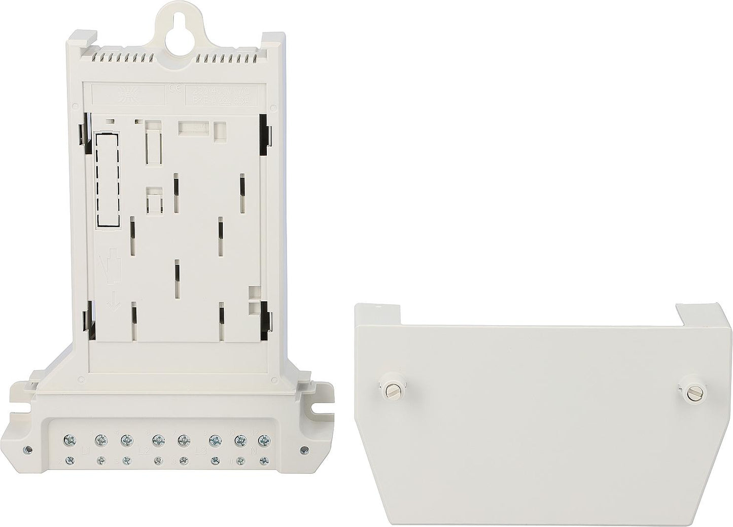3-Punkt Adapter Zählerplatte 1x eHZ Zähler aufnahme BxHxT: 289x198mm, weiss
