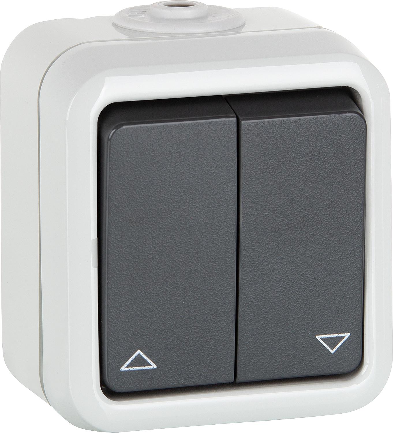 AP series push button PEHA IP44, with grey symbols D 629 T WAB