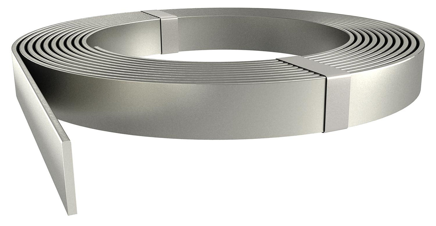 Steel flat conductor for underground use, hot-dip galvanized, length: 30m, width x height: 30 x 3.5 mm