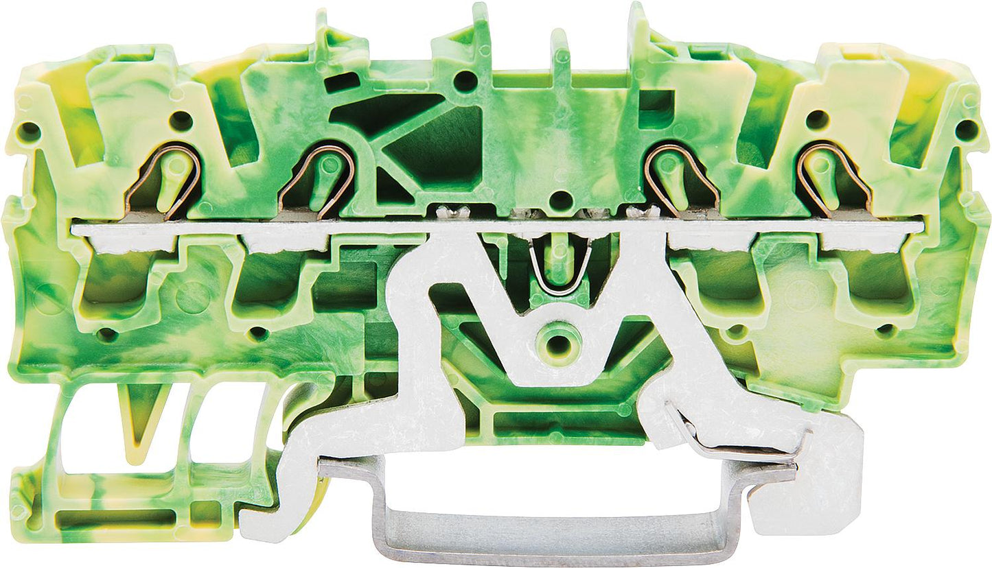 Terminal blocks 2002 0.25 - 2.5 (4) mm² 2-conductor, green-yellow