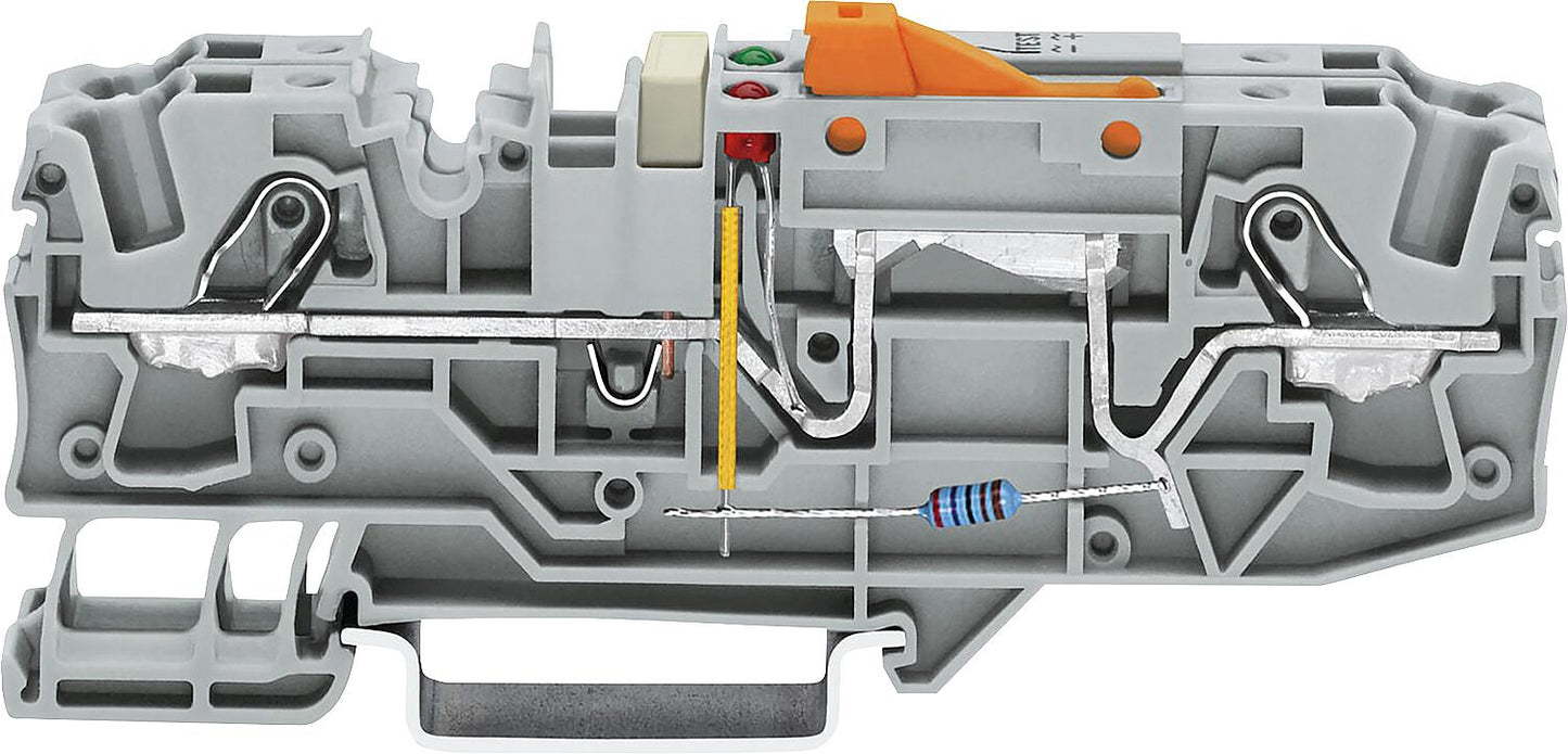 Borne de déconnexion du conducteur de terre avec option de test Wago