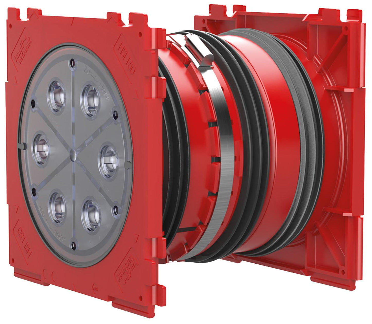Double sealing pack, wall thickness 200-260mm, for cable penetration 150mm