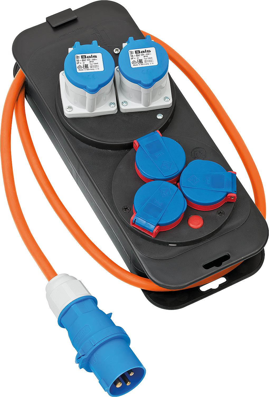 Camping power station with CEE plug