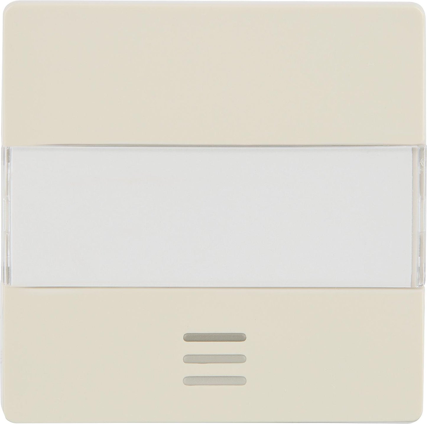 Wippe m. Beschriftungsfeld/Fenster titanweiss/ 55 mm x 55 mm Schutzart IP20 / 1 Stück