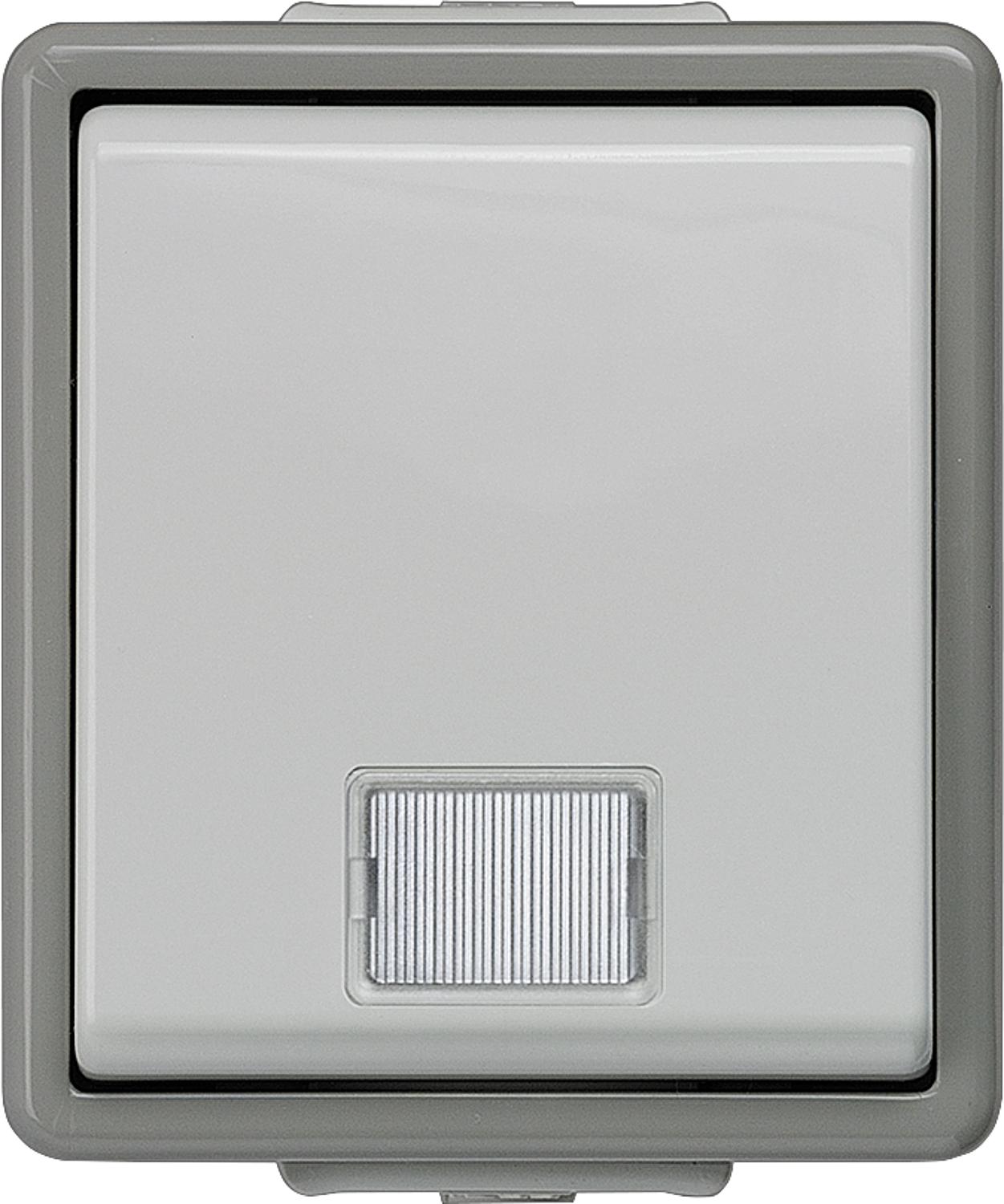 Surface-mounted control switch for off with window 75 mm x 66 mm x 54 mm/ IP44/1 pc.