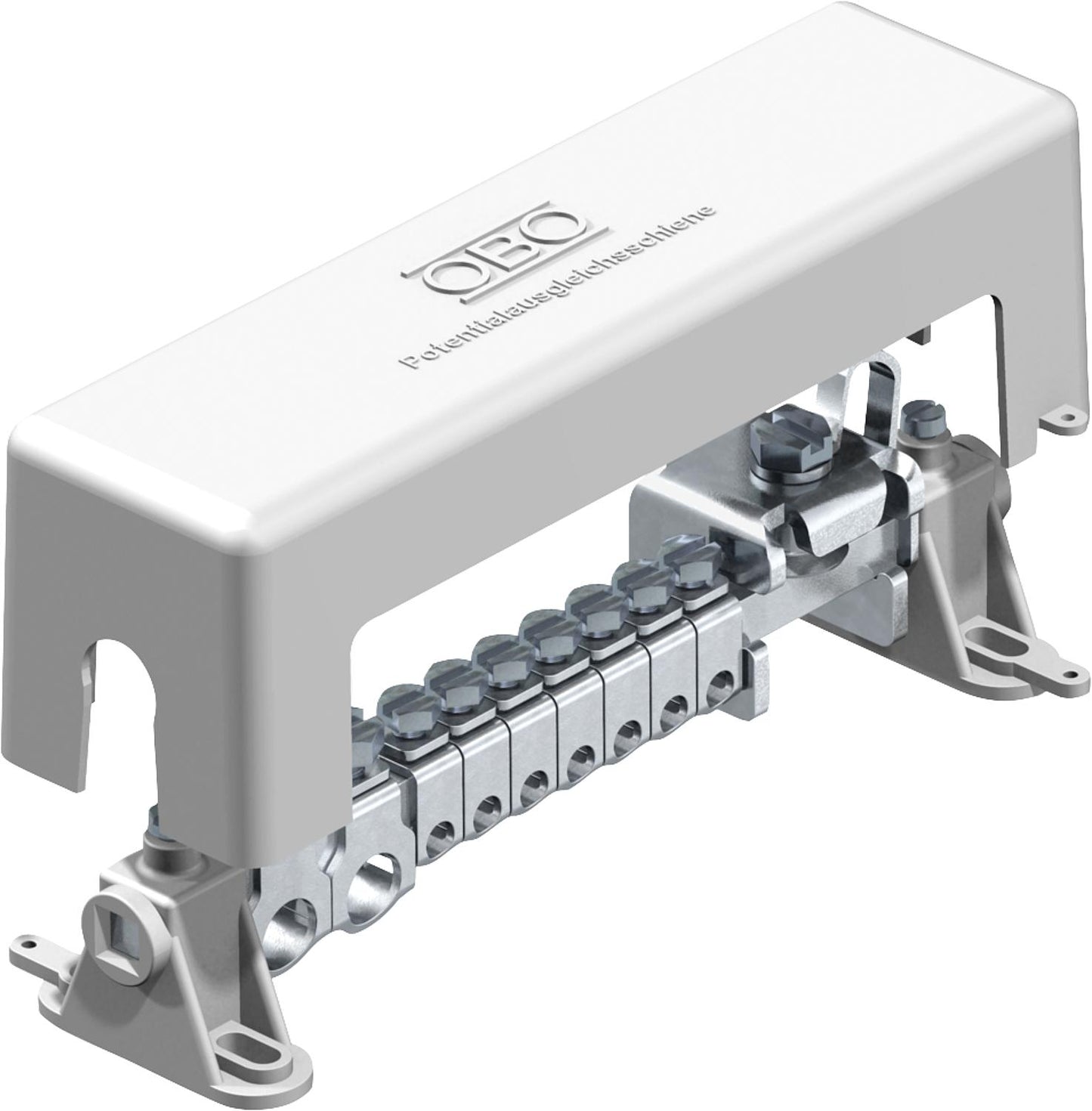 Equipotential bonding bar for indoor use, type 1801 VDE, grey