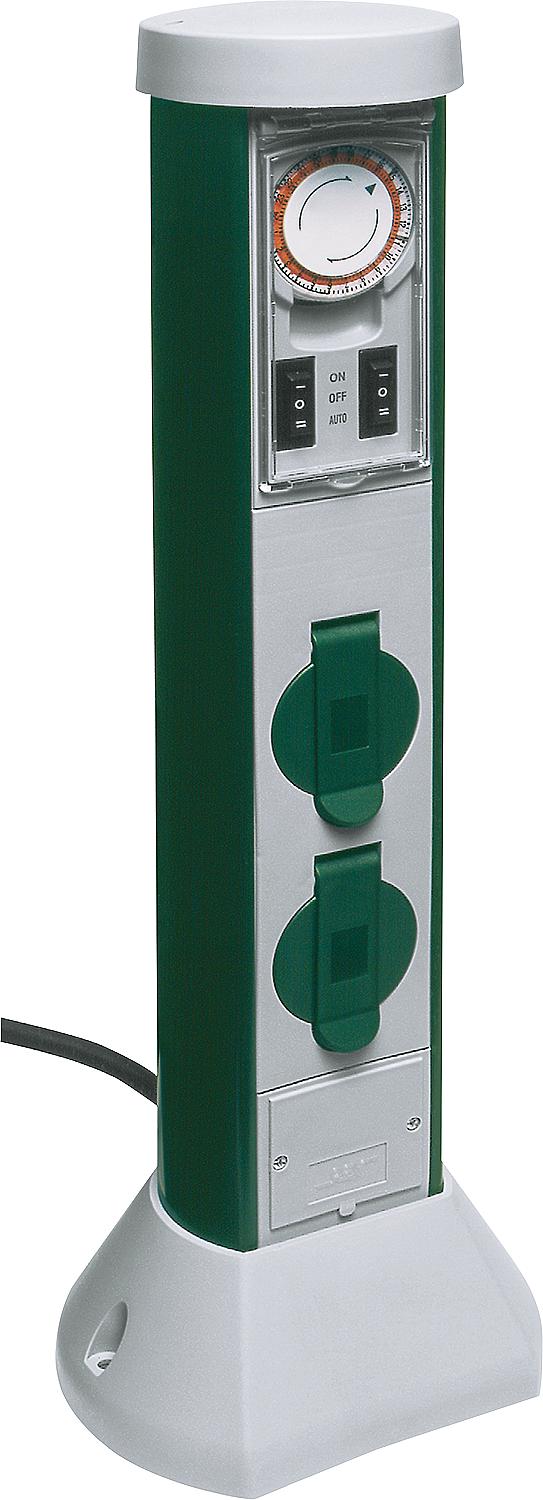GC timer socket with 5 m cable / IP44 Height: approx. 500 mm