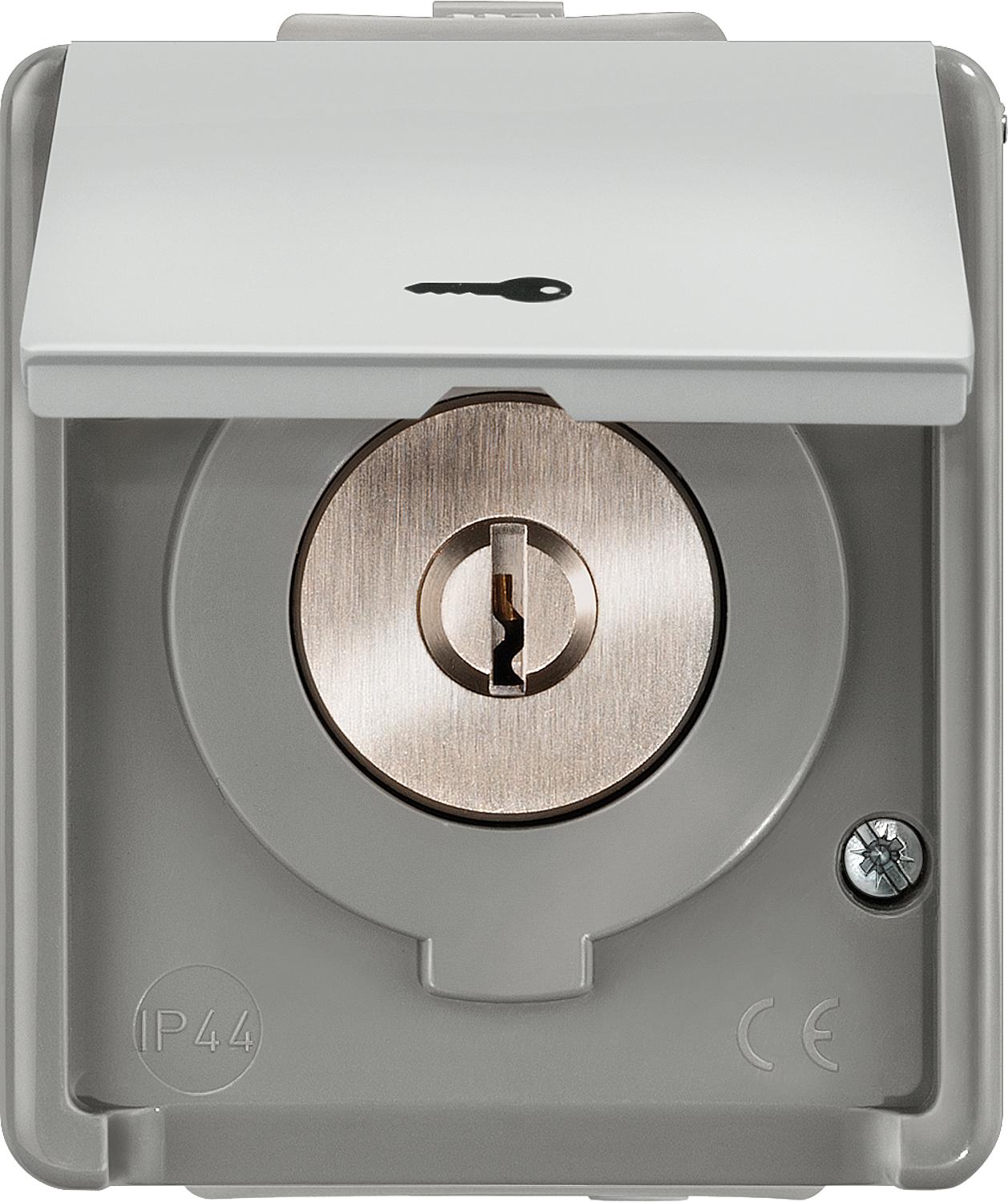 Jalousie-Schlüsselschalter mit Schlüsselsymbol