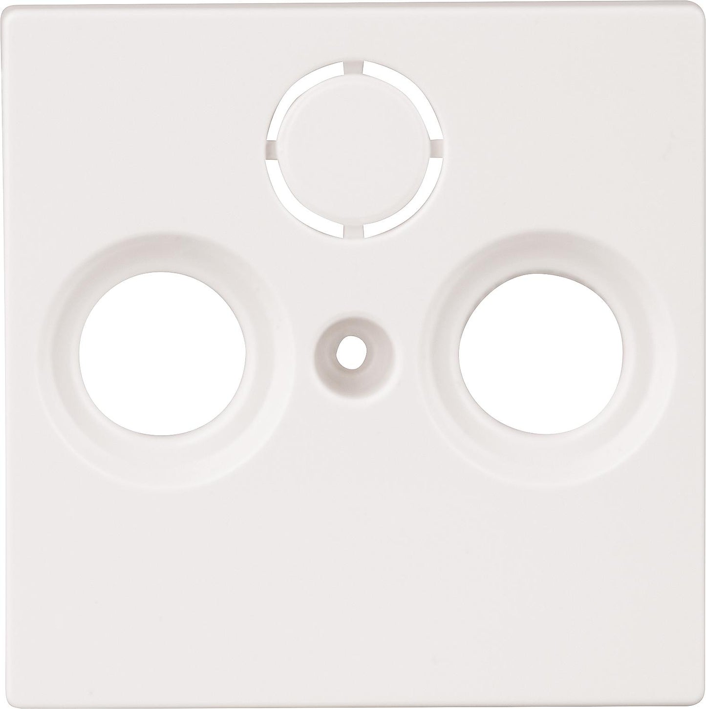 System M, Abdeckung für SAT-Antennendose 3-fach Merten, aluminium