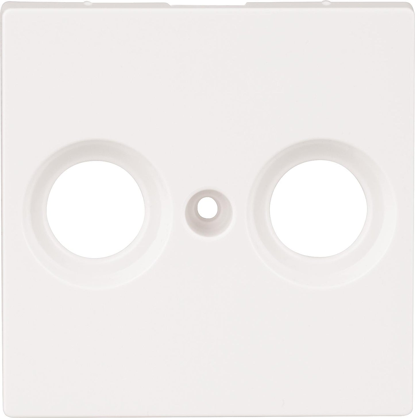 System M, Abdeckung für SAT-Antennendose 2-fach Merten, polarweiss glänzend