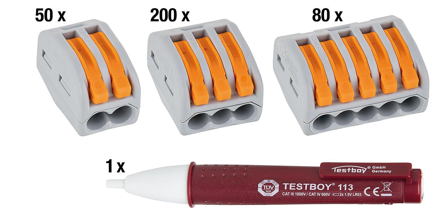 Coffret de bornes de connexion, 331 pièces