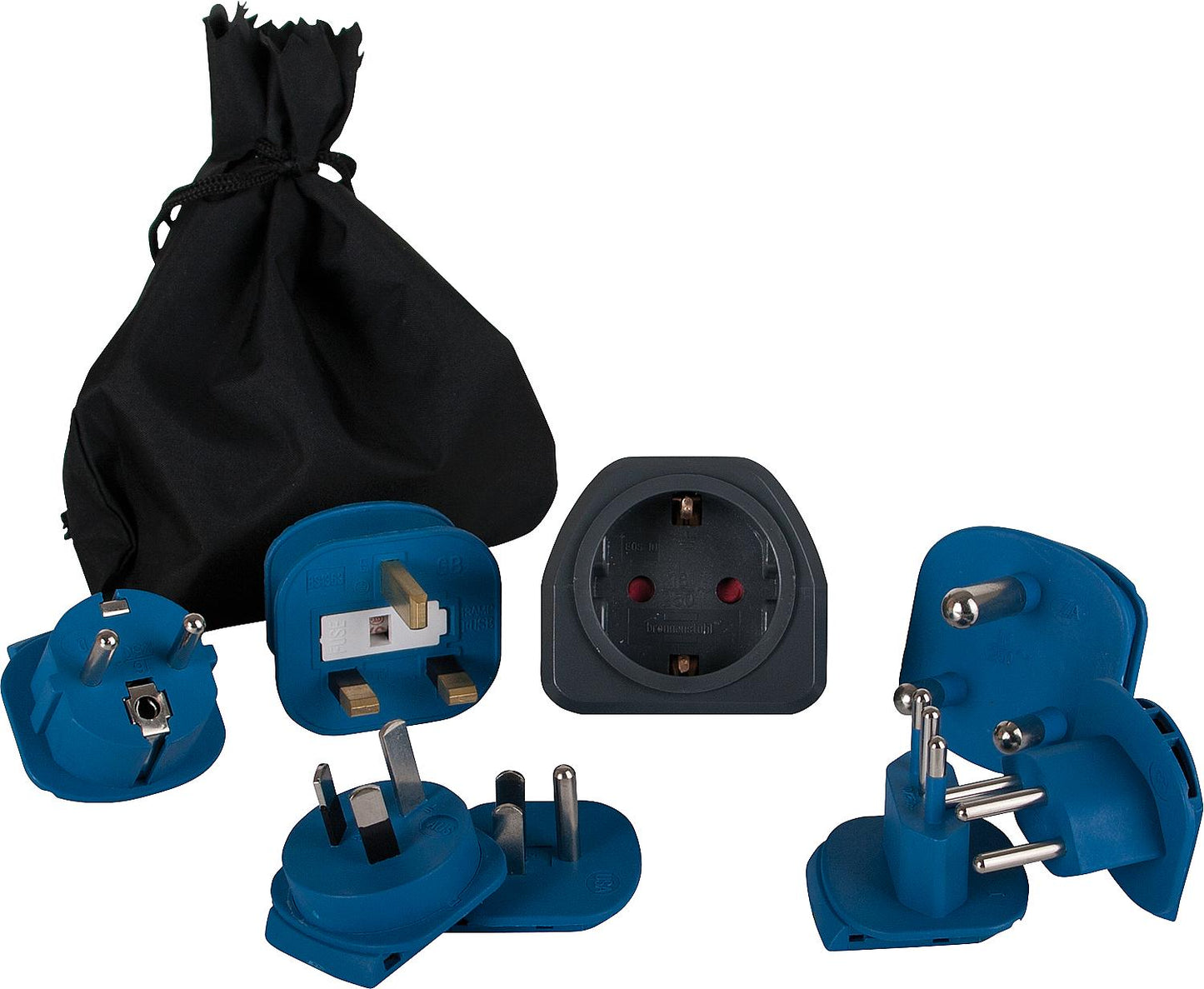 7-piece travel adapter set