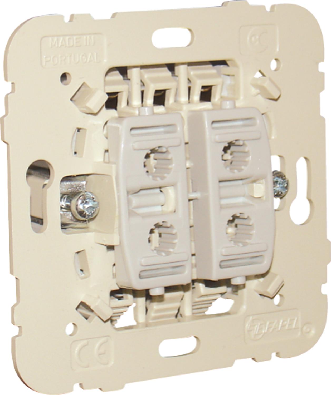 Series push button, 10A, flush-mounted