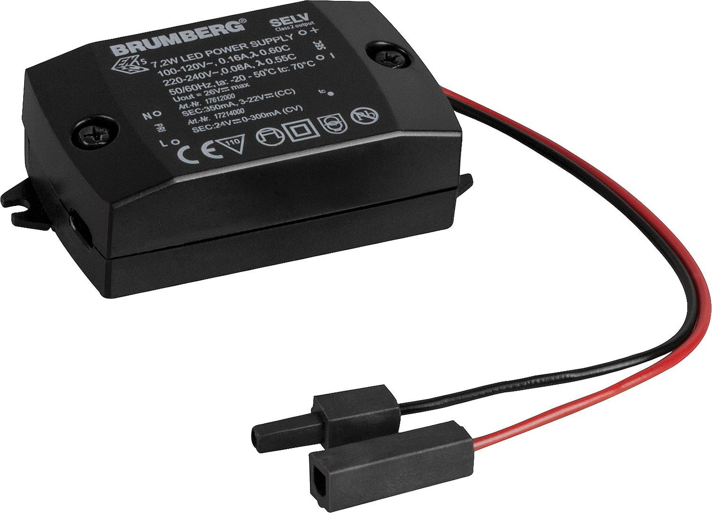 Brumberg LED converter 3-7.2W, 350 mAh, non-dimmable