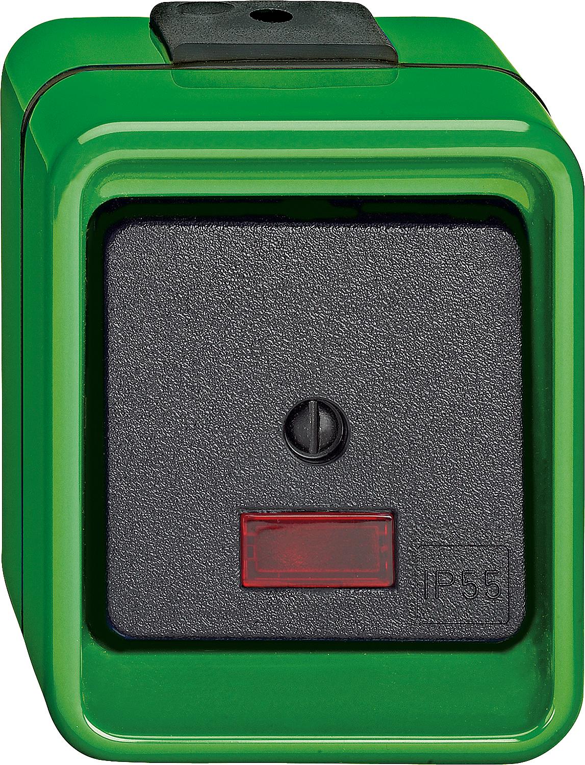 Rocker switch, changeover, green, AGRICULTURE