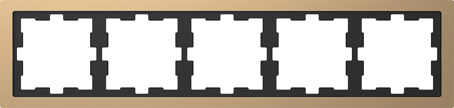 D-Life metal frame, single, champagne metallic
