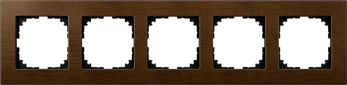 M-Plan wooden frame, single, walnut