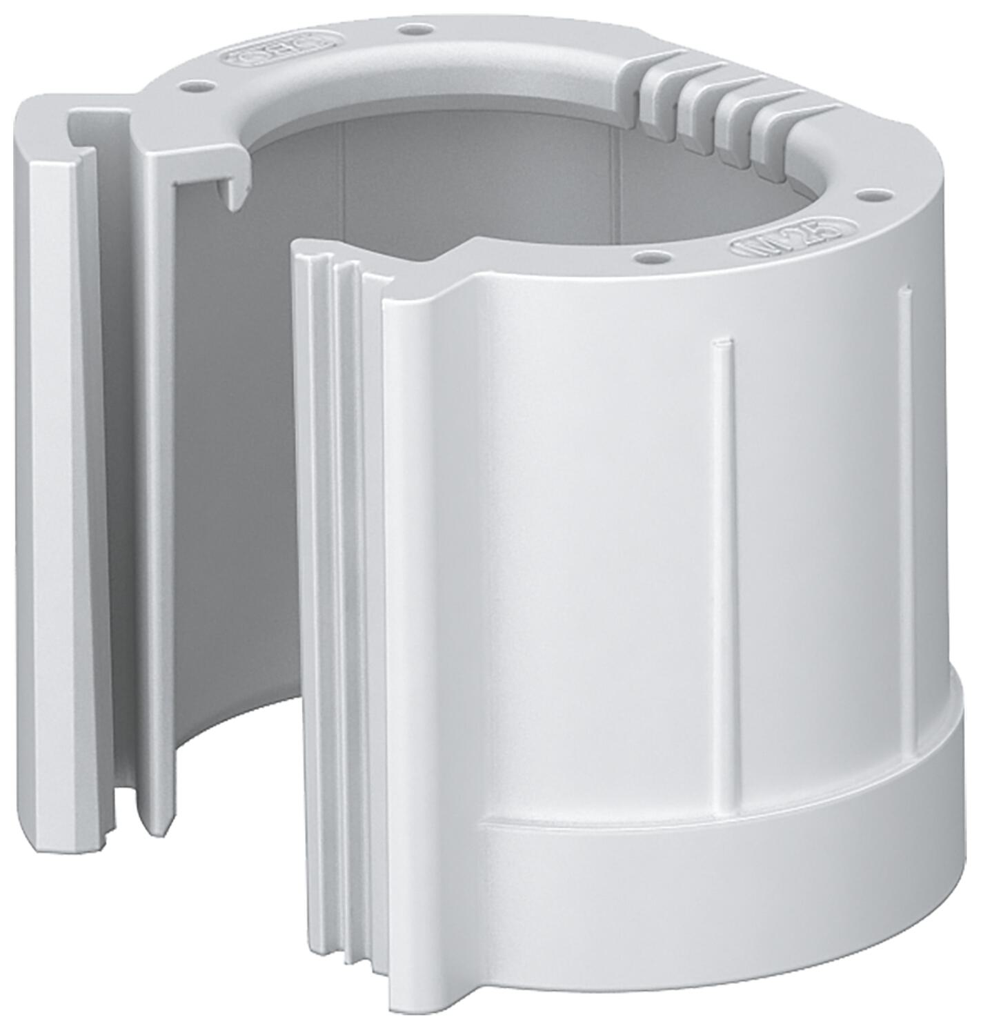 M25 split pipe end fitting, light grey, pack of 50