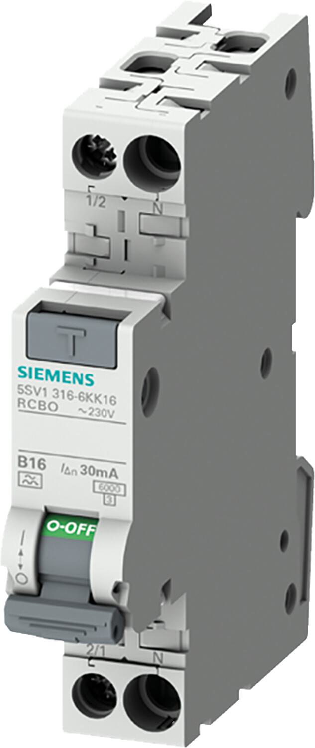 FI/LS compact 1P+N 6kA type A 30mA C6