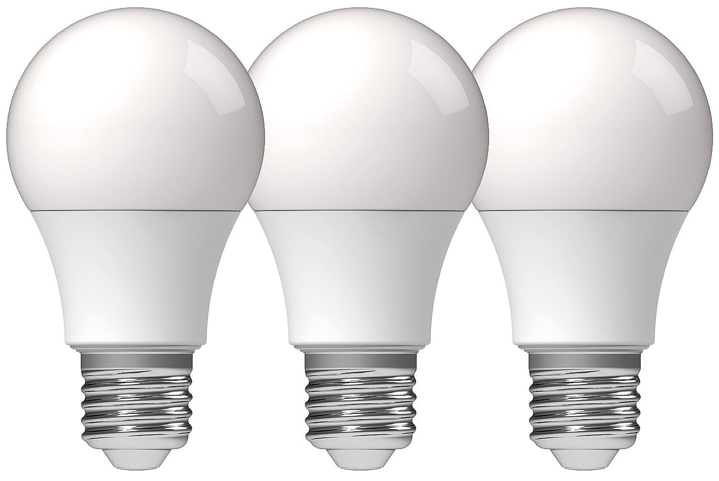 LED SMD Leuchtmittel - Glühlampe A60 E27 8W 806lm 2700K Opal 180° 3er Pack