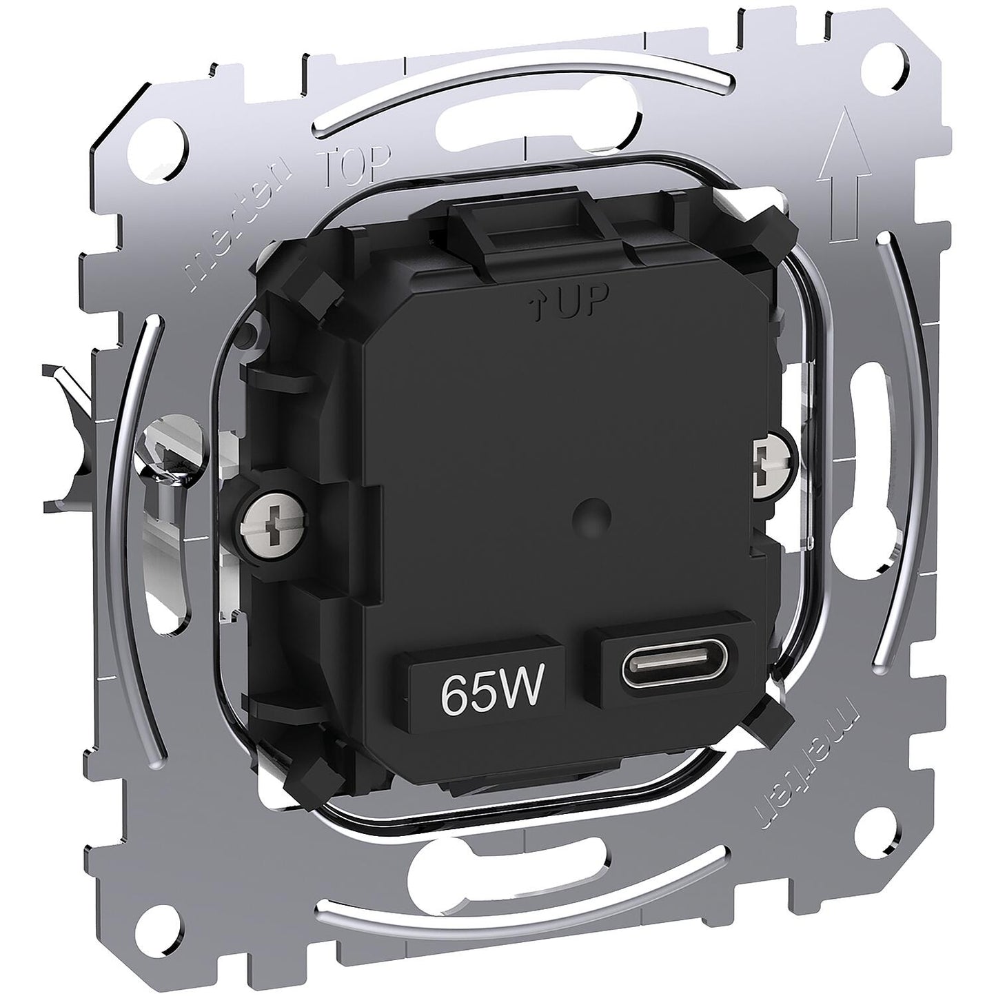 USB charging station insert Type C 65 W charging power with Power Delivery technology