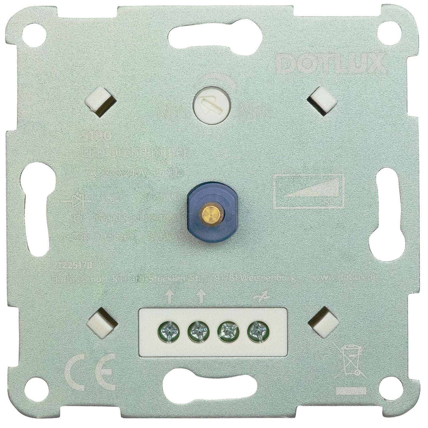 LED rotary dimmer 5-100W dimmable, phase-cut