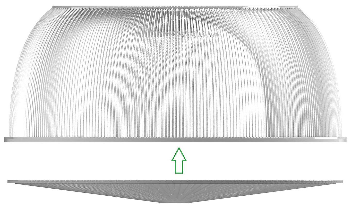 Glare shield for LIGHTSHOWERdob (5152-050120) usable together with reflector (5153)