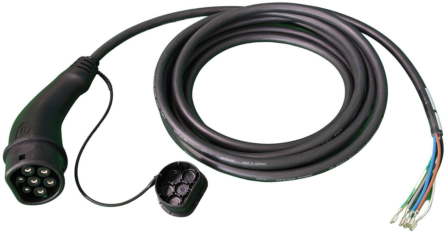 Charging cable, 5m with Type 2 connector